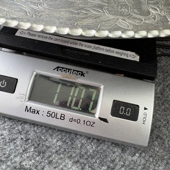 Vintage Lazy Susan Serving Tray Divided Glass Insert Floral Scroll Aluminum‎ 60s - Picture 11 of 14